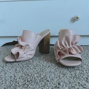 ASOS Talent Scout Ruffle Mules